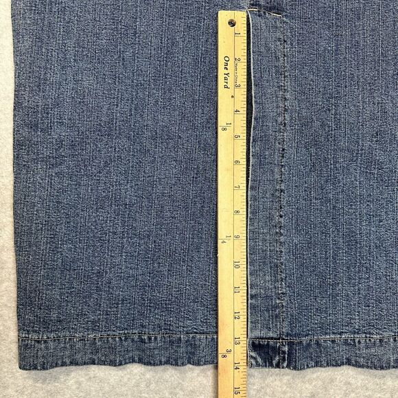 Ethyl Vintage Y2K‎ Long Modest WESTERN Denim Maxi Skirt Size 10 Grunge Chambray - Picture 6 of 7